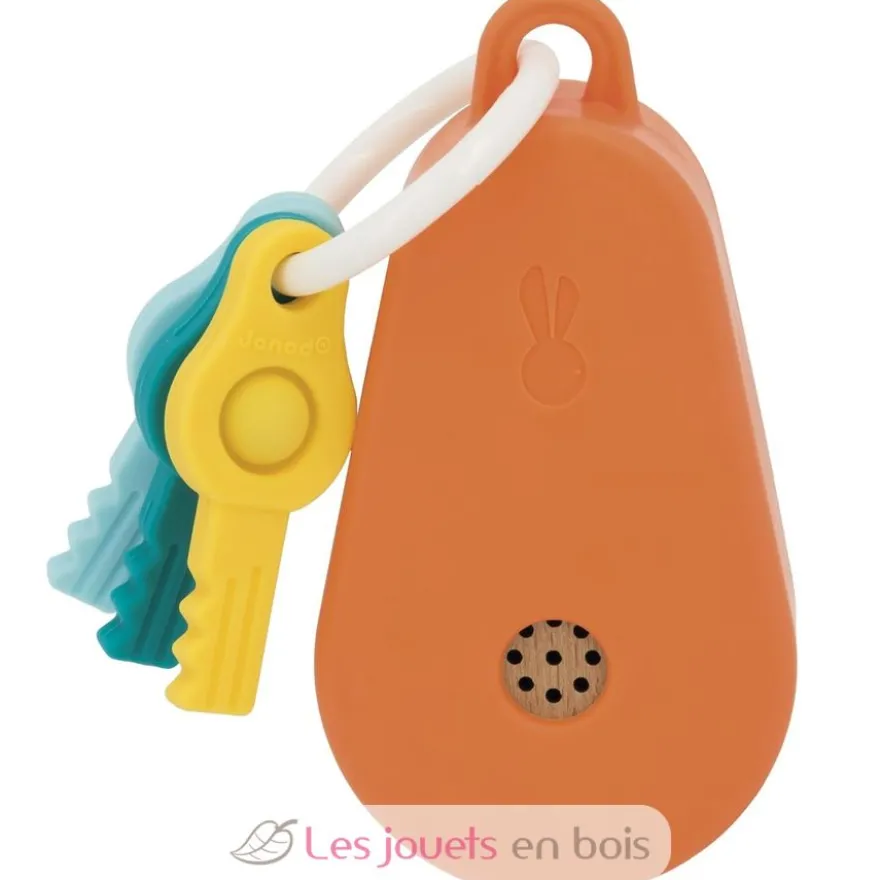 Porte-clés sonore - Bois et silicone - Janod