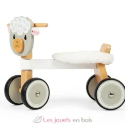 Porteur en bois mouton blanc - Bigjigs Toys