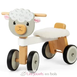 Porteur en bois mouton blanc - Bigjigs Toys