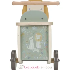 Porteur lion en bois avec formes à encastrer - Little Dutch