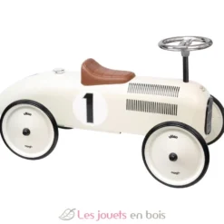 Porteur voiture en métal blanc crème - Vilac