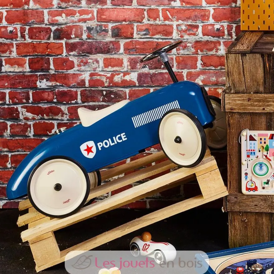 Porteur voiture vintage Police - Vilac