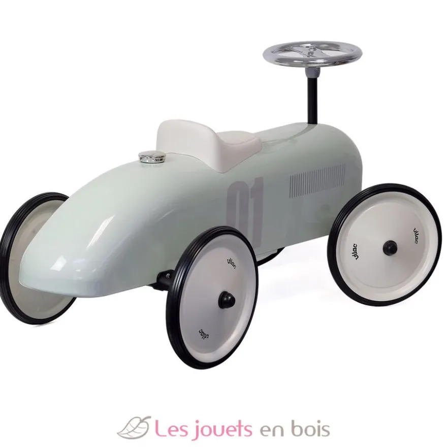 Porteur voiture vintage vert sauge - Vilac