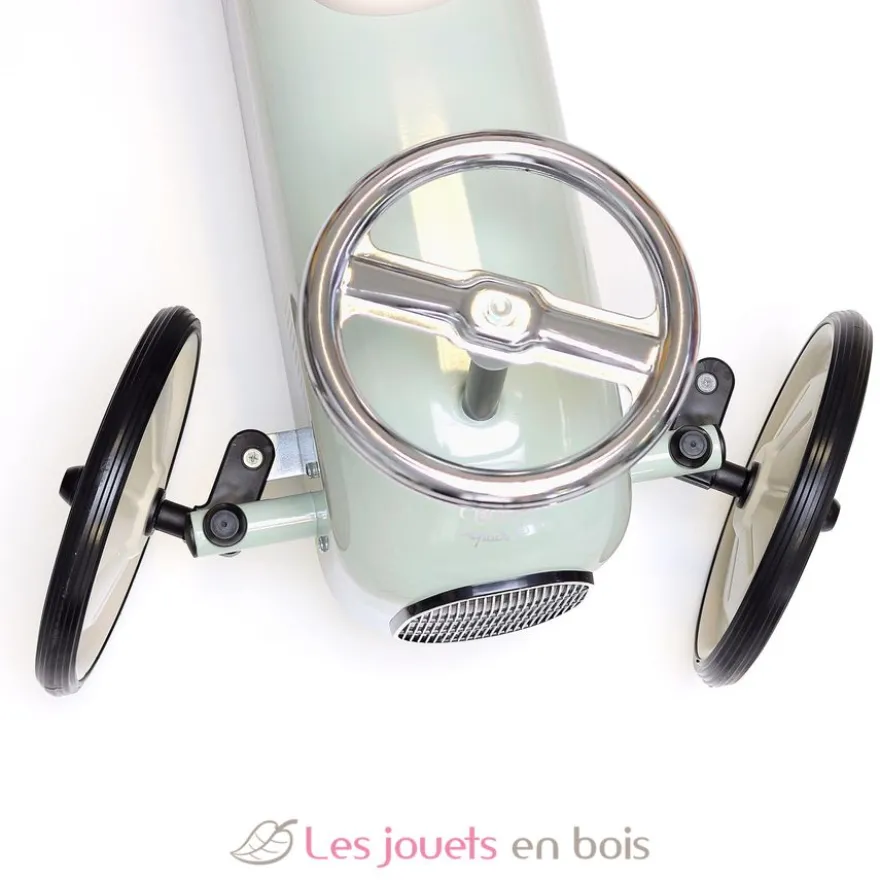 Porteur voiture vintage vert sauge - Vilac