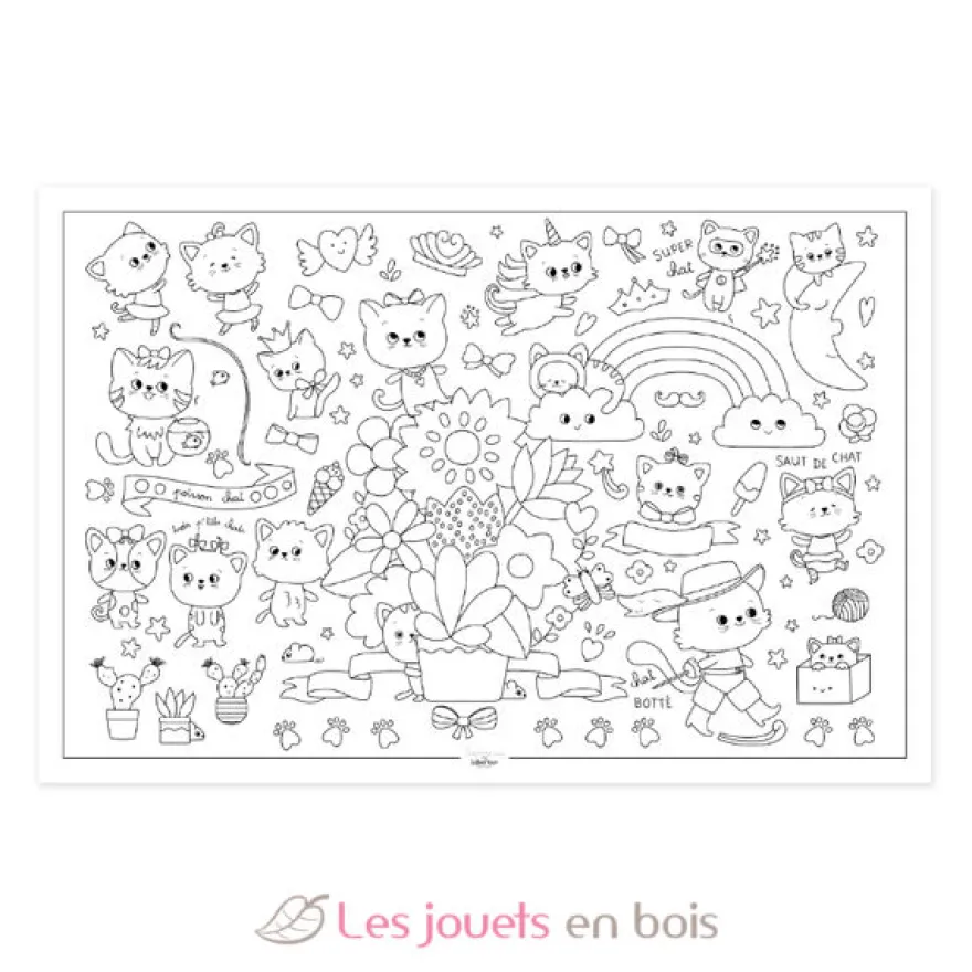 Poster à colorier P'tits chats - Label'Tour Créations