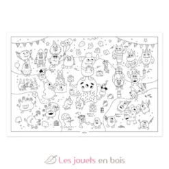 Poster à colorier P'tits monstres - Label'Tour Créations