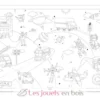 Poster à colorier Traversée de l'espace XL - Label'Tour Créations
