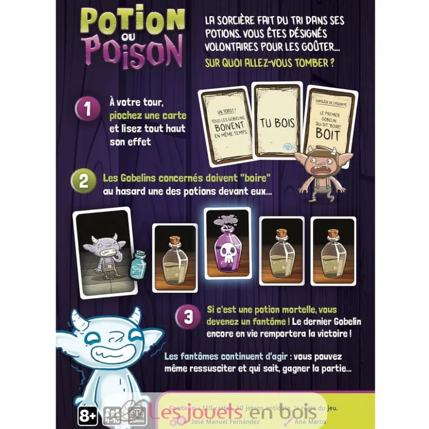 Potion ou poison jeu d'ambiance - Gigamic