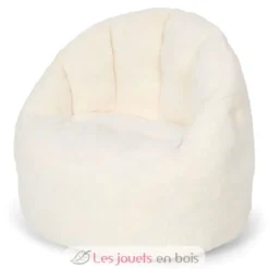 Pouf bouclette blanc - Little Dutch