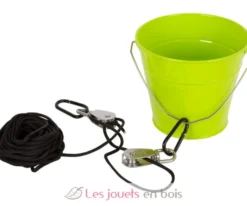Poulie avec seau vert Small Foot Compagny