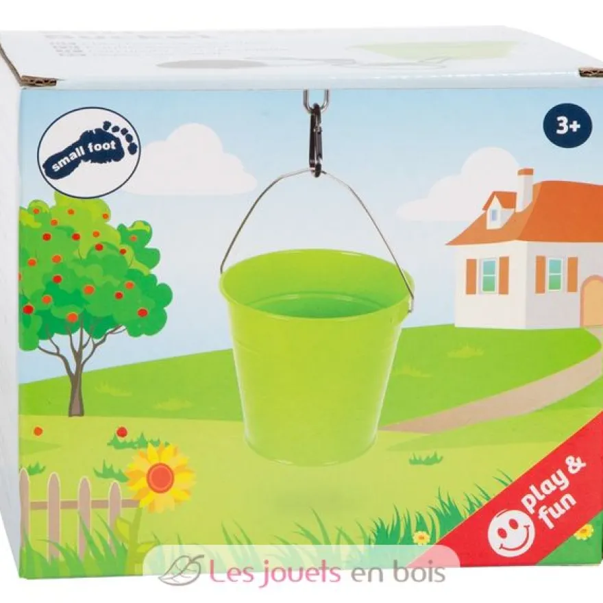 Poulie avec seau vert Small Foot Compagny