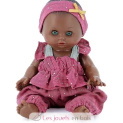 Poupée Petit Câlin métisse 28 cm Lya - Petitcollin