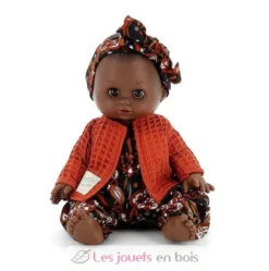 Poupée Petit Câlin métisse 28 cm Manèle - Petitcollin