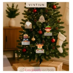 Père Noël personnalisable en bois - Vintiun