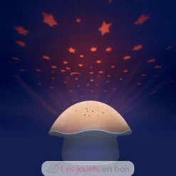 Projecteur d'étoiles Champignon rose - Pabobo