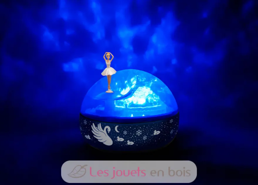 Projecteur d'étoiles musical Ballerine bleu - Trousselier