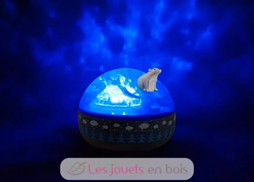 Projecteur musical d'aurores boréales Ours - Trousselier