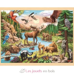 Puzzle Animaux d'Amérique du Nord - Goki