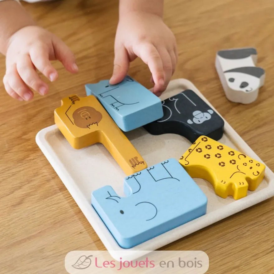 Puzzle animaux 2 en 1 - Plan Toys