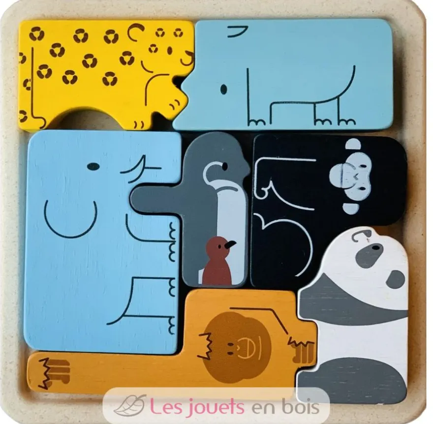 Puzzle animaux 2 en 1 - Plan Toys