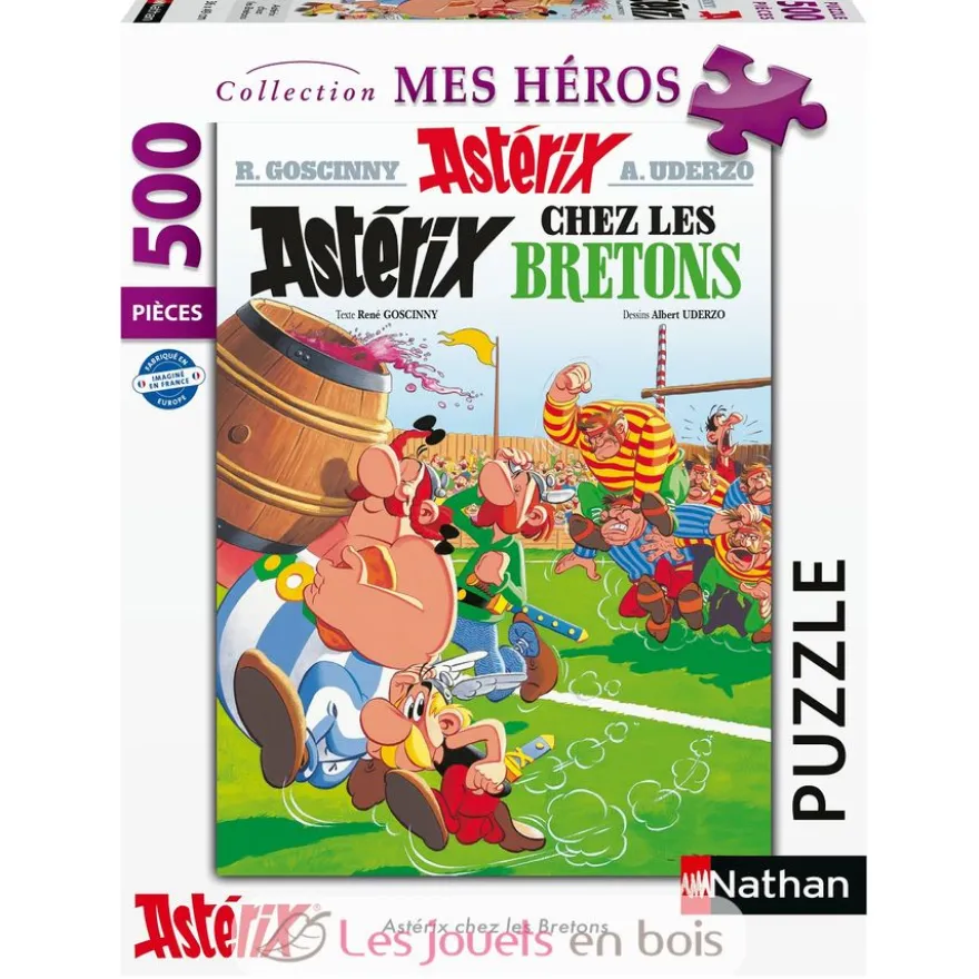 Puzzle Astérix chez les Bretons 500 pièces - Nathan