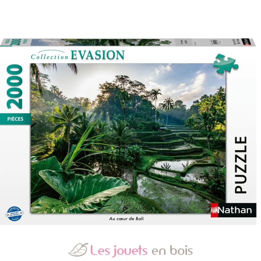 Puzzle Au cœur de Bali 2000 pcs - Nathan
