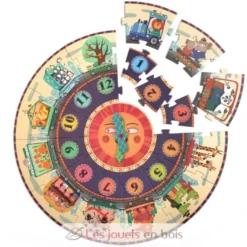 Puzzle auto-correcteur Horloge - Mideer