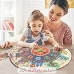 Puzzle auto-correcteur Horloge - Mideer