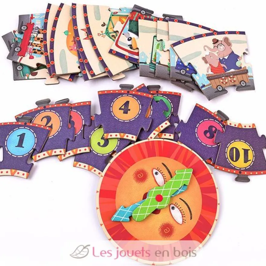 Puzzle auto-correcteur Horloge - Mideer