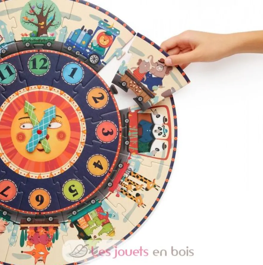 Puzzle auto-correcteur Horloge - Mideer