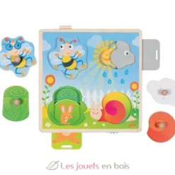 Puzzle avec images cachées - Dans le jardin - Goki