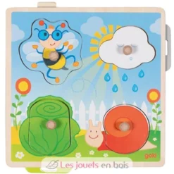 Puzzle avec images cachées - Dans le jardin - Goki