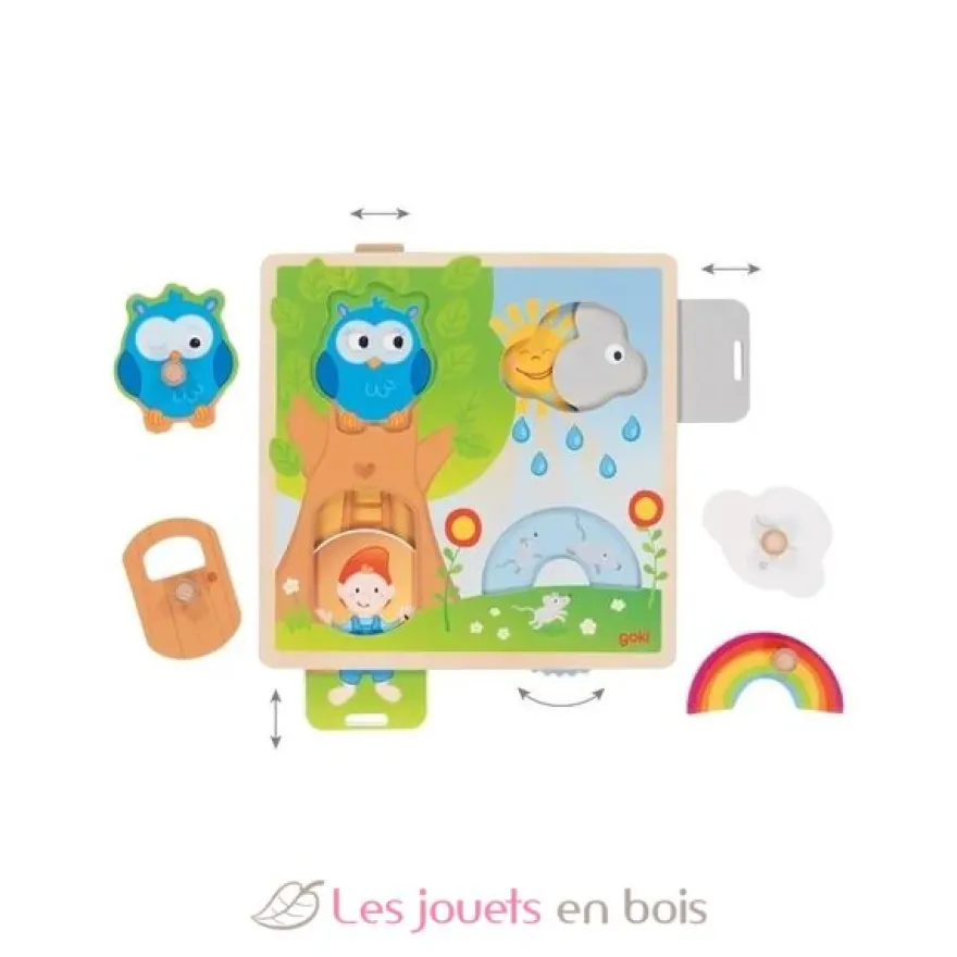 Puzzle avec images cachées - Hibou - Goki
