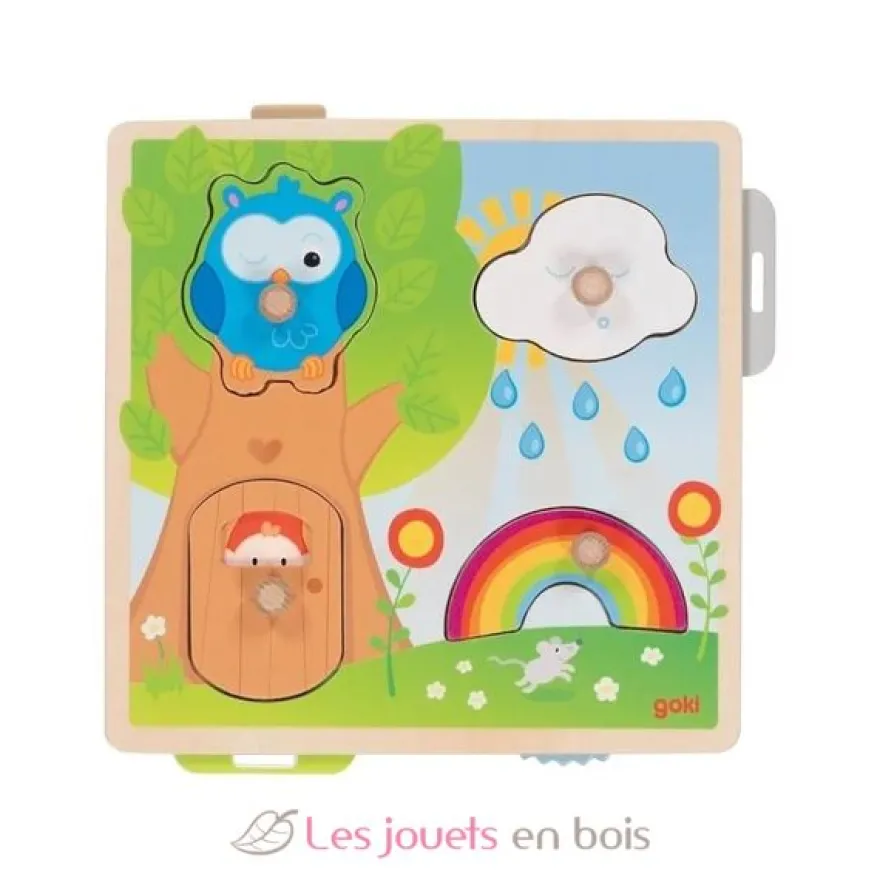 Puzzle avec images cachées - Hibou - Goki