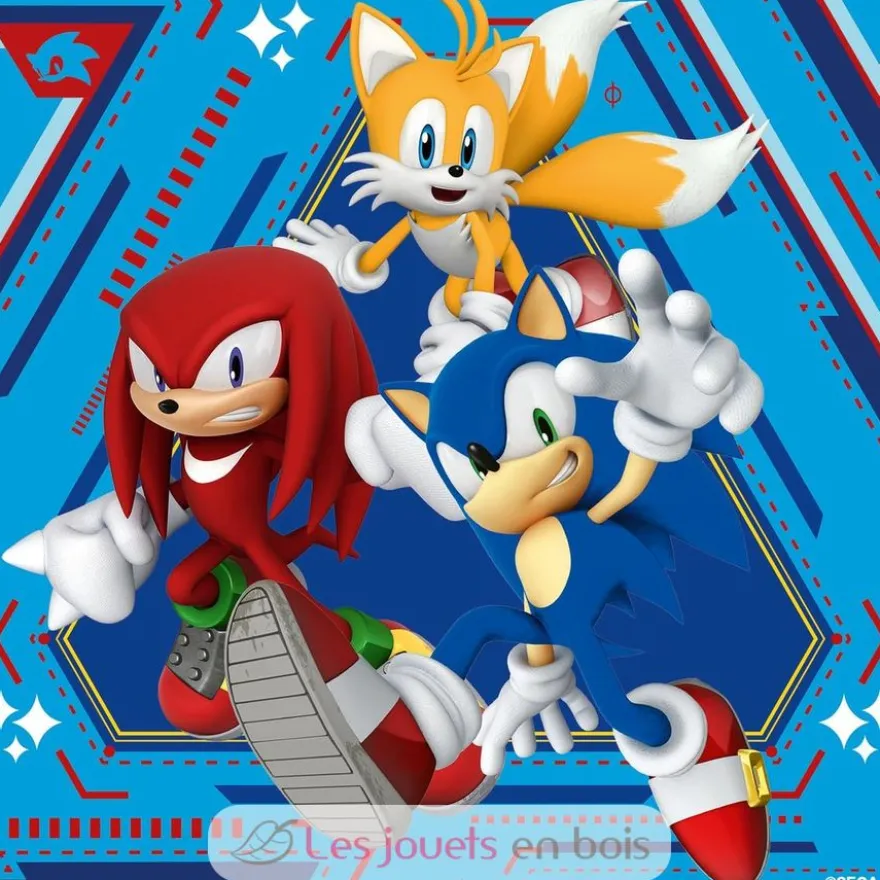 Puzzle Aventures de Sonic 3x49 pcs - Ravensburger