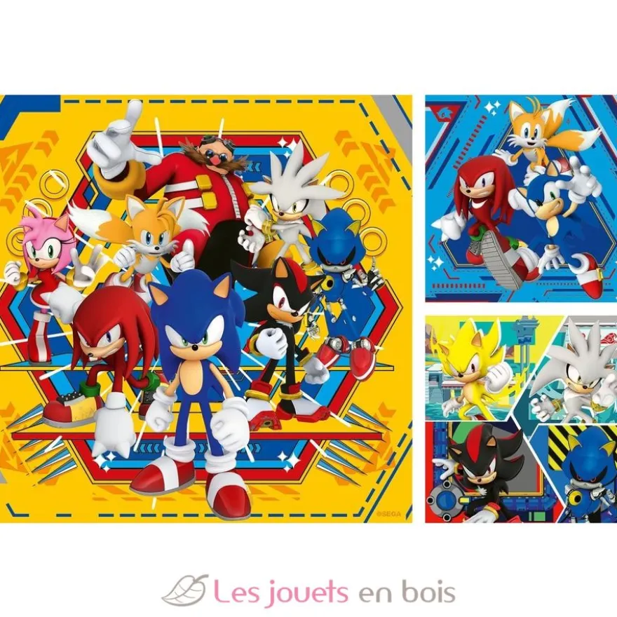 Puzzle Aventures de Sonic 3x49 pcs - Ravensburger
