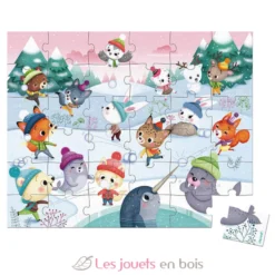 Puzzle Bataille de boule de neige 36 pcs - Janod