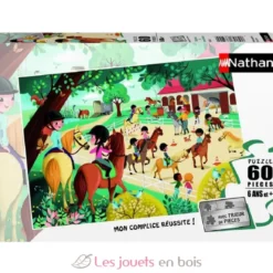 Puzzle Bienvenue au centre équestre 60 pcs - Nathan