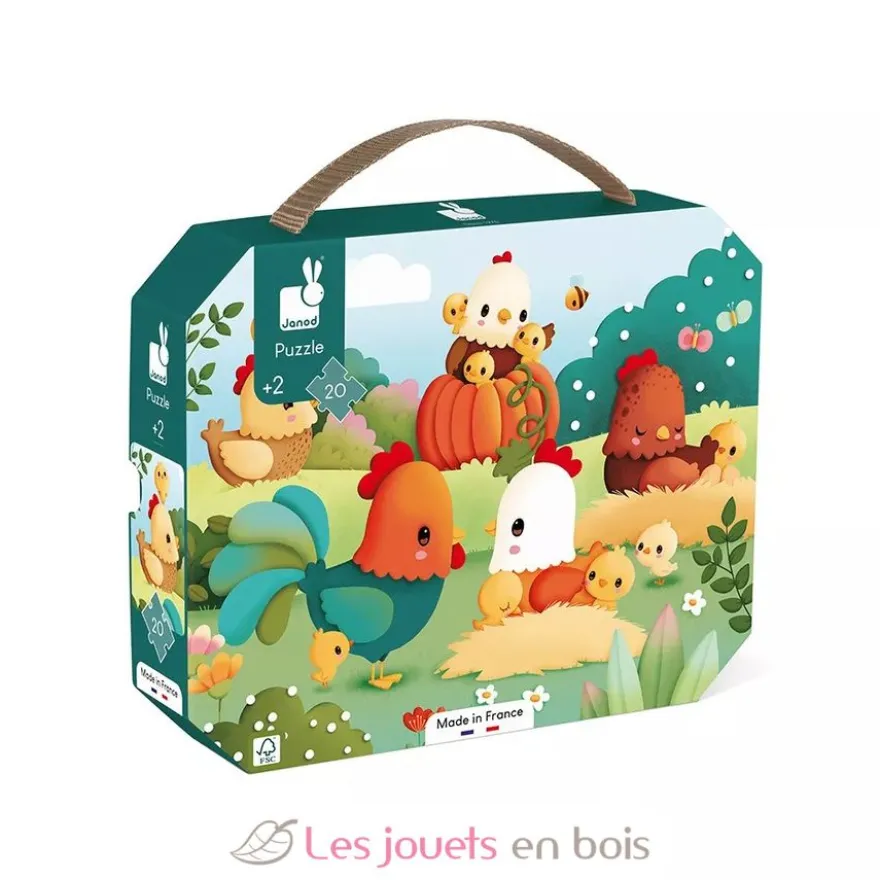 Puzzle Bienvenue à la Basse-cour 20 pcs - Janod