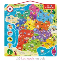 Puzzle carte de France magnétique - Janod