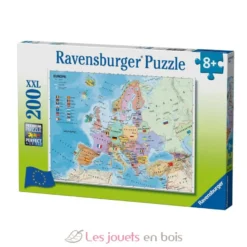 Puzzle Carte d'Europe 200 pcs - Ravensburger