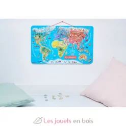 Puzzle Carte du Monde magnétique - Janod