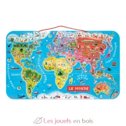 Puzzle Carte du Monde magnétique - Janod
