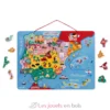 Puzzle carte Péninsule Ibérique magnétique - Janod