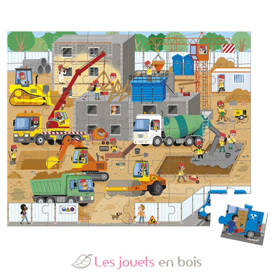Puzzle Chantier 36 pcs - Janod
