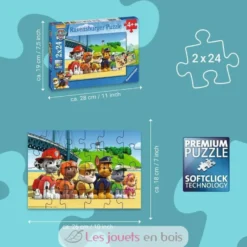 Puzzle Chiens héroïques Pat'Patrouille 2x24 pcs - Ravensburger