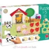 Puzzle chiffres de 1 à 5 - Goula