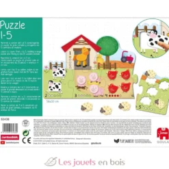Puzzle chiffres de 1 à 5 - Goula