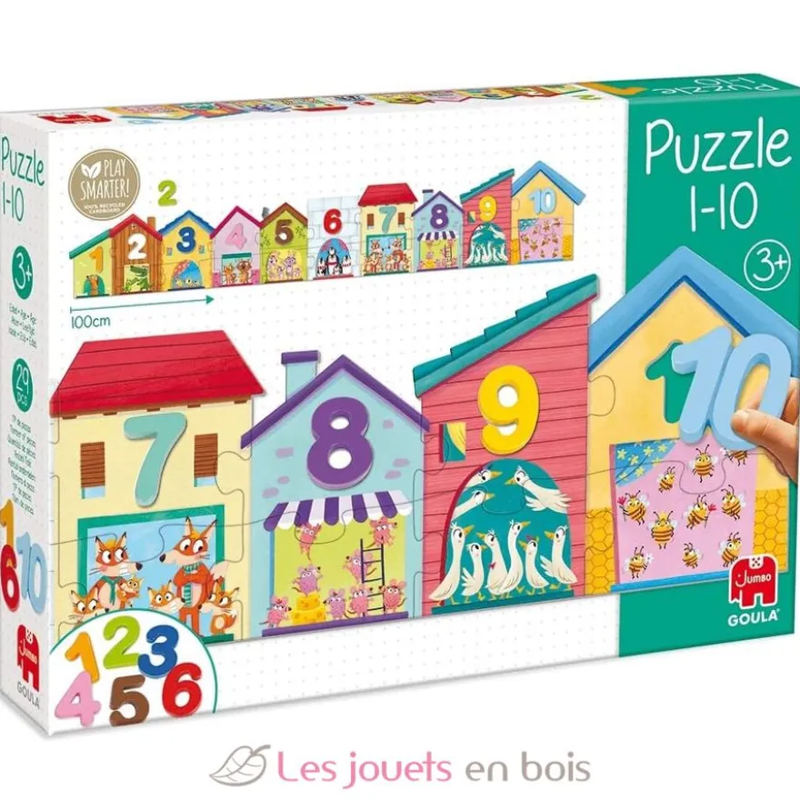 Puzzle chiffres de 1 à 10 - Goula