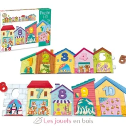 Puzzle chiffres de 1 à 10 - Goula